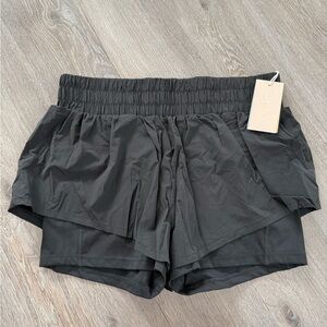 POPFLEX Black Athletic Shorts